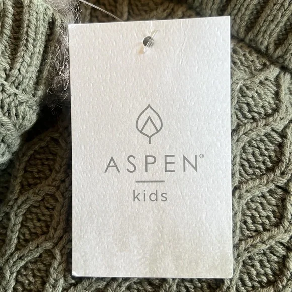 Aspen Kids Shawl/Shrug Turtleneck Sweater with Faux Fur Details Size 2T - Picture 8 of 8